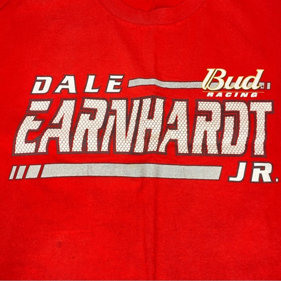 Dale Earnhardt Jr Bud Racing T-Shirt Chase Authentics Nascar Career Highlights - Picture 3 of 7